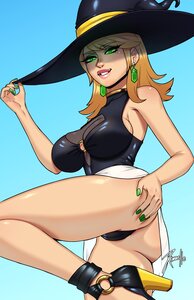 Rating: Questionable Score: 0 Tags: butt_grab glowing_eyes high_heels latex seraphina shiny swimsuit witch witchworld xinaelle User: Liru
