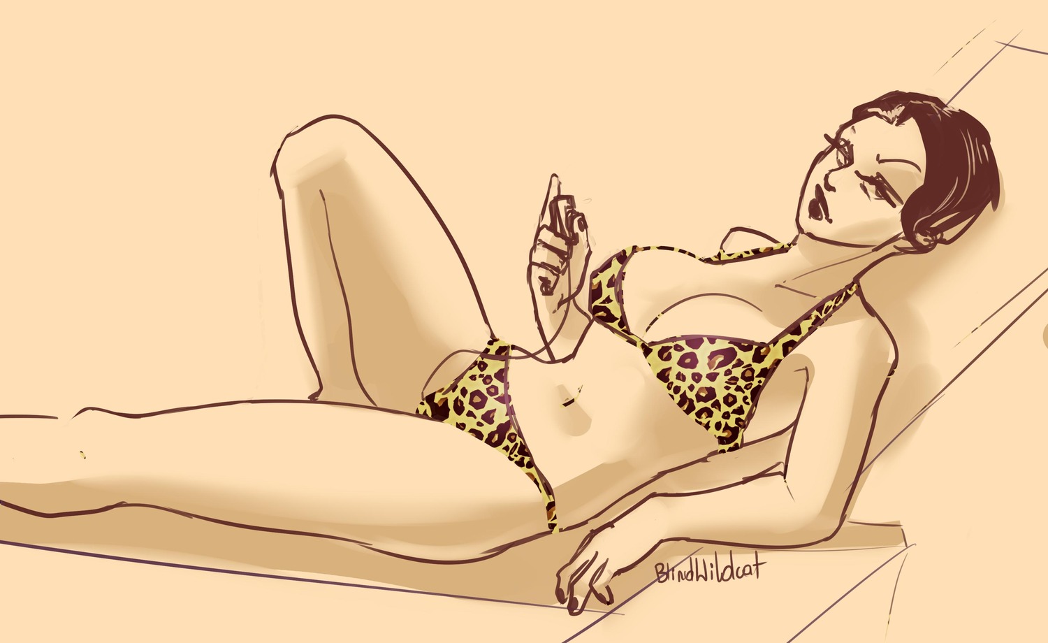 bikini blindwildcat leopard_print lynn_meadows sketch vibrator witchworld
