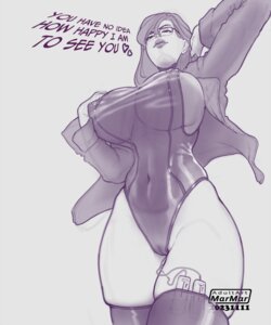 Rating: Questionable Score: 0 Tags: bullet_vibrator from_below glasses latex marmar marmar_(character) shiny sketch swimsuit thigh_highs vibrator User: Liru